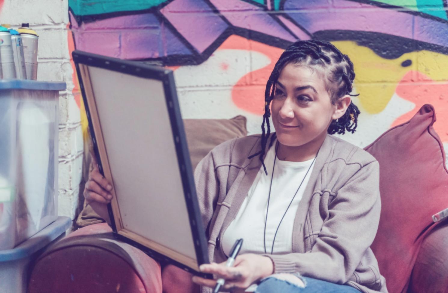 Приклад кольорової палітри та робочих матеріалів